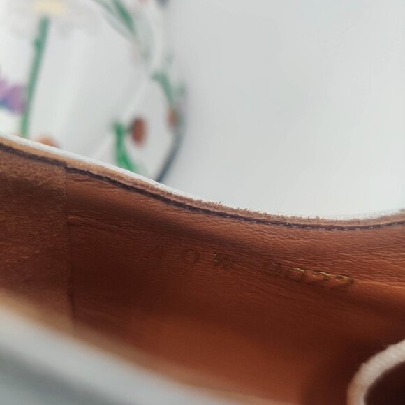 Robert Clergerie x Lucia Liu Anyang Floral Platform Loafers in White 40.5 10 - Picture 8 of 9